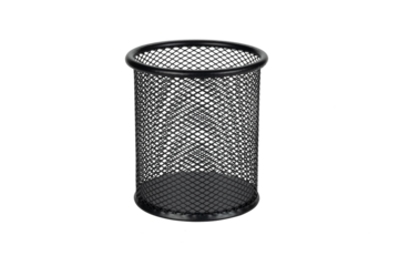 Black pen holder basket