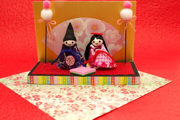Obraz na płótnie Canvas Hina doll decoration (Momo no Sekku)