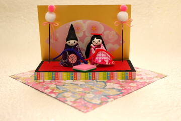Obraz na płótnie Canvas Hina doll decoration (Momo no Sekku)