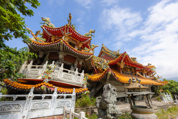 Obraz premium Jiji Wuchang Temple Earthquake Museum in Nantou of Taiwan