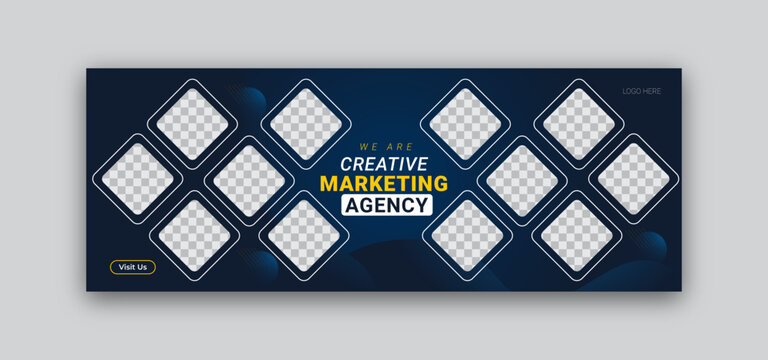 Digital marketing agency, digital business marketing banner for social media post template
facebook cover web banner template.