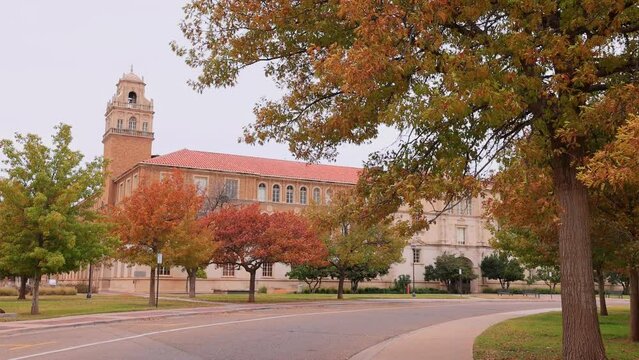 Overcast view of the campus of Texas Tech University