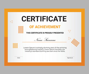 Standers Certificate of Achievement Template