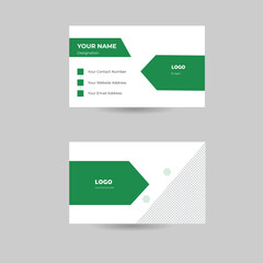 Clean and simple creative professional double sided business card design template. Business card for business and personal use.