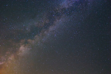 closeup milky way on night starry sky background