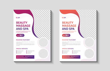 Beauty Spa Salon Flyer Design Template