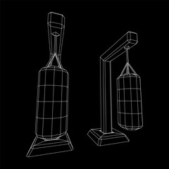 Punching bag for training boxing power punch