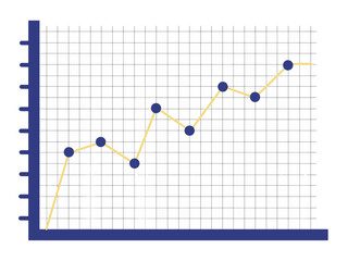 diagram of strategy, business graph, graph design, workflow, statistic chart, and line graph for statistics concept