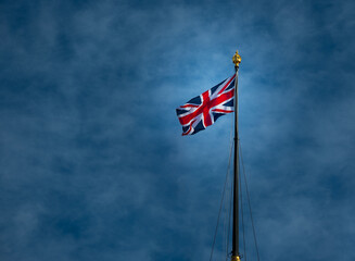 Flag of the United Kingdom, officially called Union Jack, is composed of a combination of the crosses of the patron saints of England, Scotland and Ireland.