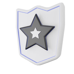3D Shield Illustration