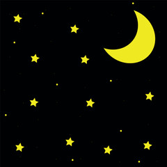 Obraz na płótnie Canvas illustration of a night sky