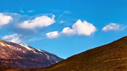 clouds over the mountains