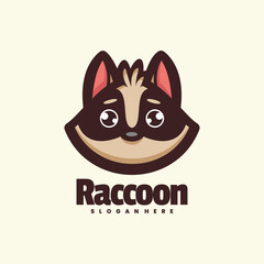 Raccoon Logo Vector