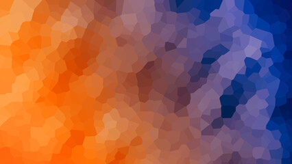 Fototapeta na wymiar Orange Blue Mosaic Abstract Texture Background , Pattern Backdrop Wallpaper