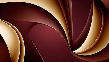 maroon red color abstract background, wavy surface, generative ai