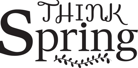 think spring SVG cut files