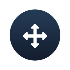 Move icon, Flat vector illustration for web and mobile interface, EPS 10