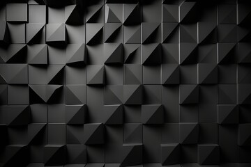 A Black Beauty: A Stunning Abstract Decorative Wall Texture Background - Generative AI