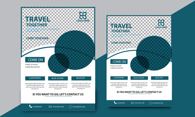 Flyer Layout with Geometric Accents Corporate business flyer design and digital marketing agency brochure cover template with photo Free Vector Creative corporate business flyer template,Best Corporat - obrazy, fototapety, plakaty