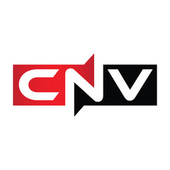 CNV Monogram Initial Letters Logo Design