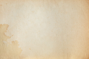 Old brown kraft paper with stains