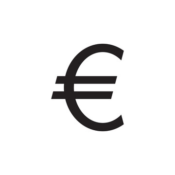 euro icon symbol sign vector