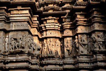 30 January 2023, Phaltan, Maharashtra, India, Jabreshwar Temple of lord shiva, this temple has beautiful stone carvings This temple is 700-750 years old.