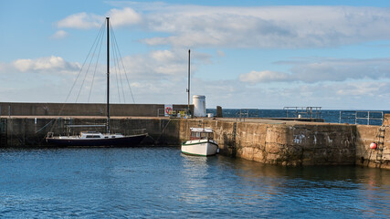 Obraz premium Historic Fishing Village of Hopeman, on the Moray Coast