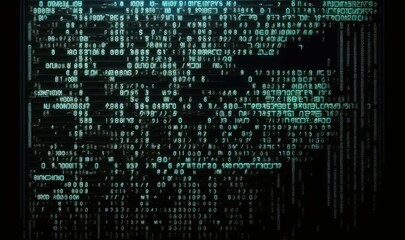 Computer code program. Beautiful colorful illustration. Vector style. Generative AI