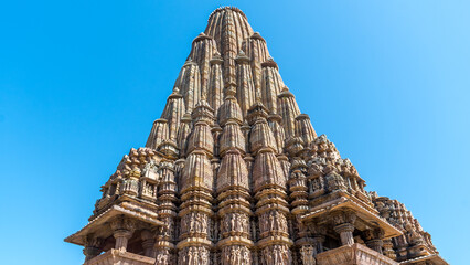 Kandariya Mahadeva Temple is the largest and most ornate Hindu temple in the medieval temple group found at Khajuraho in Madhya Pradesh, India