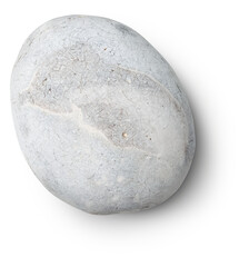 stone with shadow isolated on transparent background