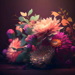background flowers, spring pink flowers