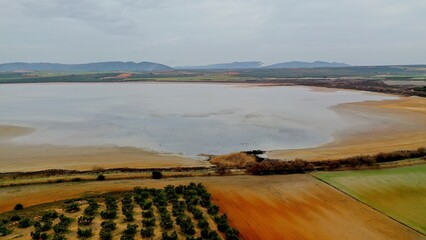 Laguna de fuente de Piedra , humedal de paso de aves migratorias desde &Aacute;frica a Europa .