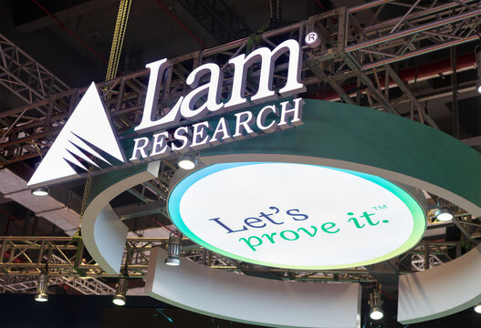 SHANGHAI, CHINA- NOV. 6, 2022: Lam Research sign is seen during the fifth China International Import Expo (CIIE).