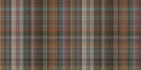 Tartan seamless border. Traditional gingham texture for natural trendy trim. 