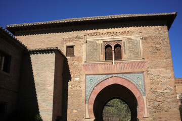 Fototapeta premium Alhambra - Palacio Nazaries-Oratorio - Granada - Andalusia - Spain