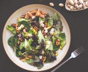 salad with vegetables