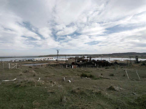 Old Factory in the Near of the Sea