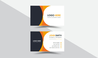 Professional creative and corporate unique business card template.