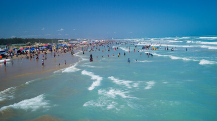 Obraz premium Tourism on the beach of Tampico
