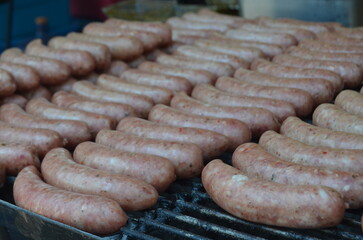 Salchichas en parrilla