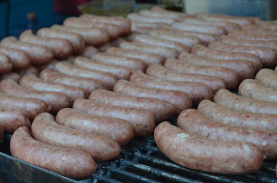 Salchichas en parrilla
