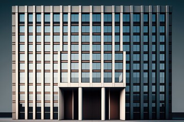 Illustration of modern building - Created with Generative ai
