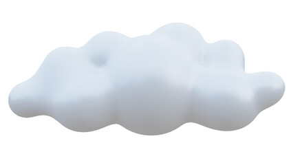 White cloud 3d. 3d rendering.	