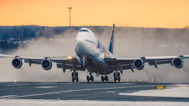 Vilnius Lithuania 2023-01-23 
(N480MC) ATLAS AIR BOEING 747-400