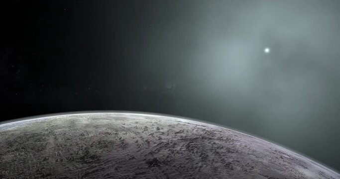 Surface of Triton, natural satellite of Neptune