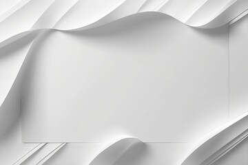 Abstract white background with decorations along the edges, suitable for writing advertising or presentations