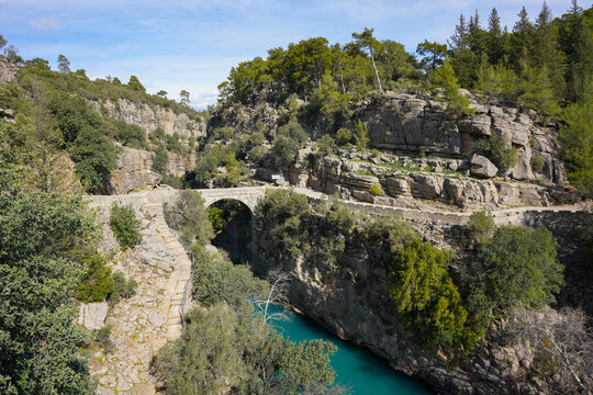 Oluk Bridge in Koprulu Valley, Antalya, Turkiye