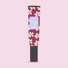  Eye Cream in Flowers Daisy Tube Pattern	