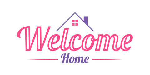 Welcome home logo design